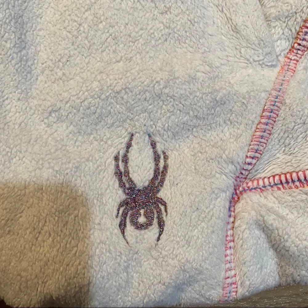 ‎Girls spyder white zip up sweater size small